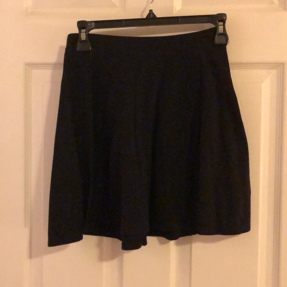 Black mini skirt